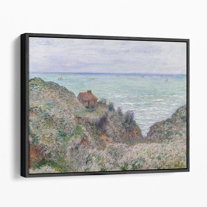 Mountain wall decor in textured brushwork