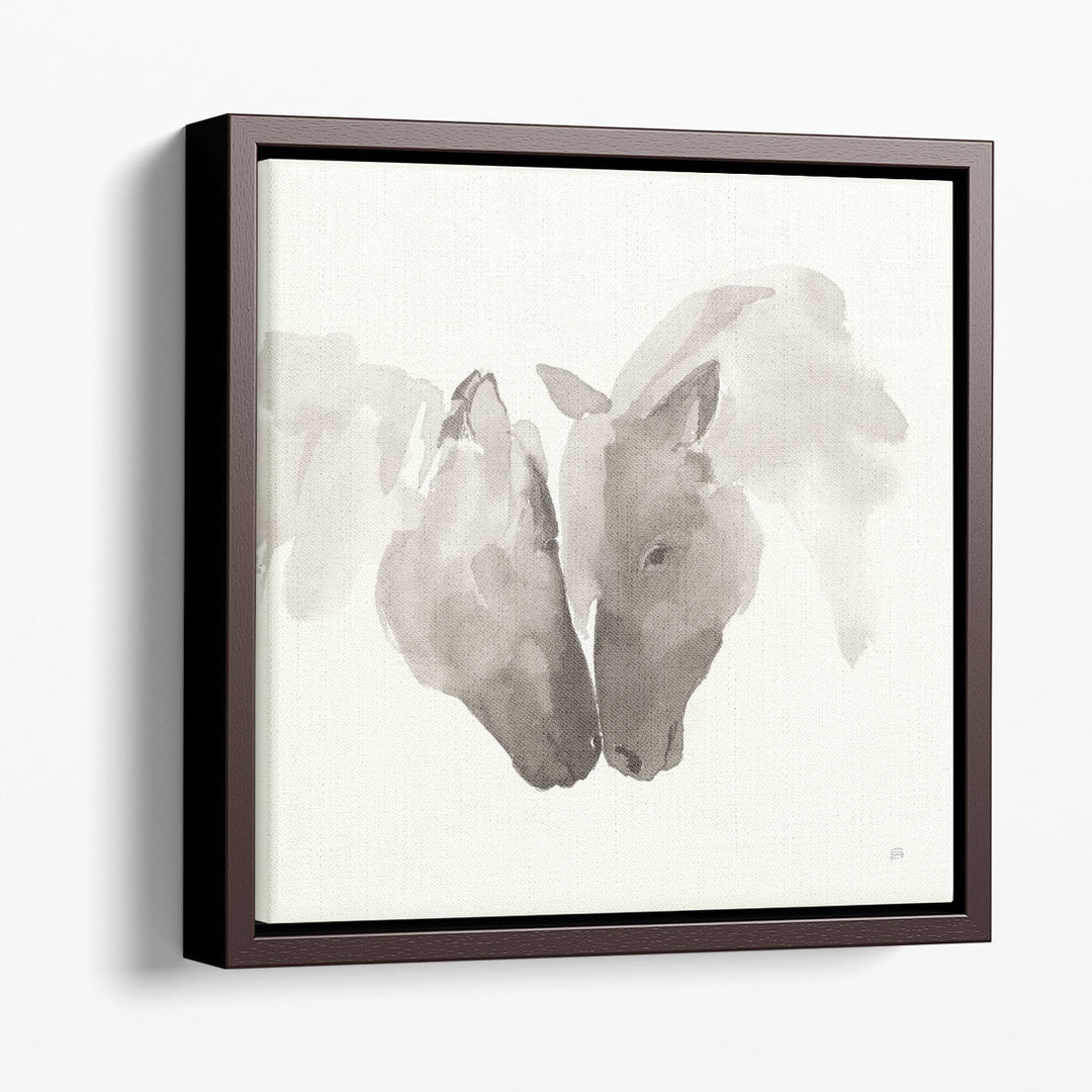 Watercolor Framed Horse Wall Art equine