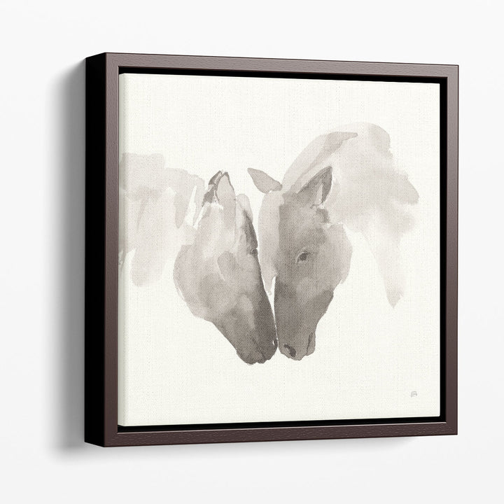 Watercolor Framed Horse Wall Art equine