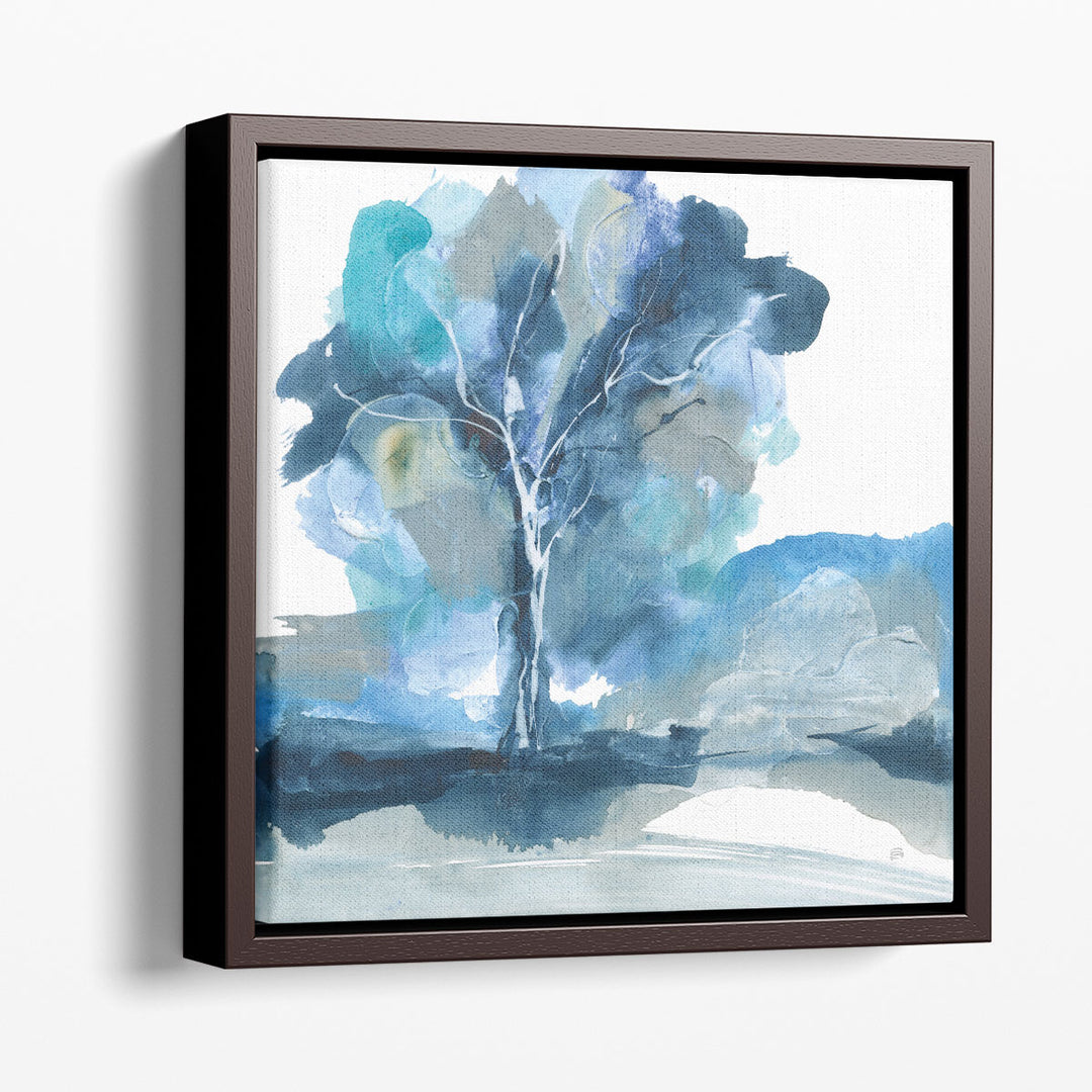 Blue Impasto II - Canvas Print Wall Art