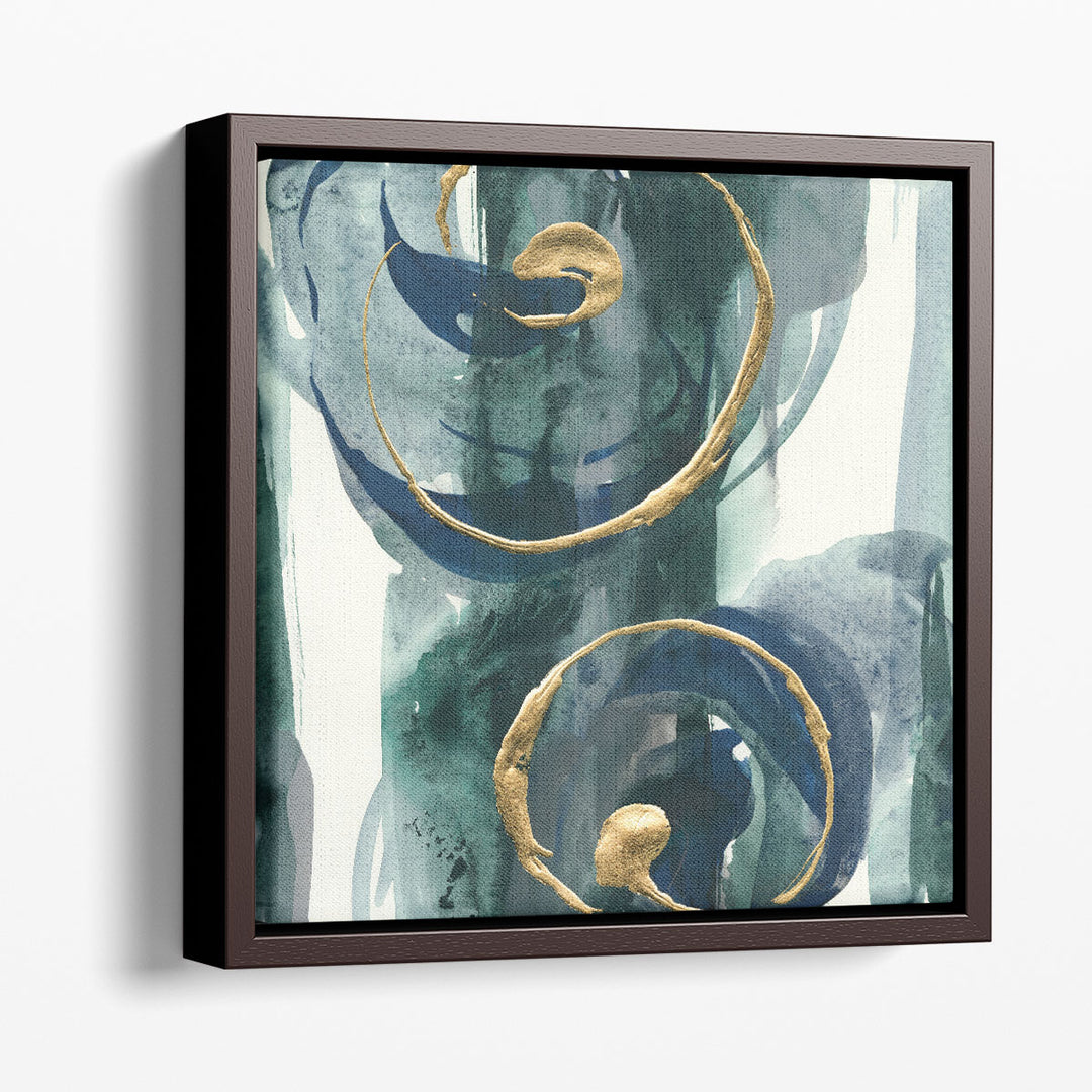 Watercolor Canvas Art fluid brushwork design