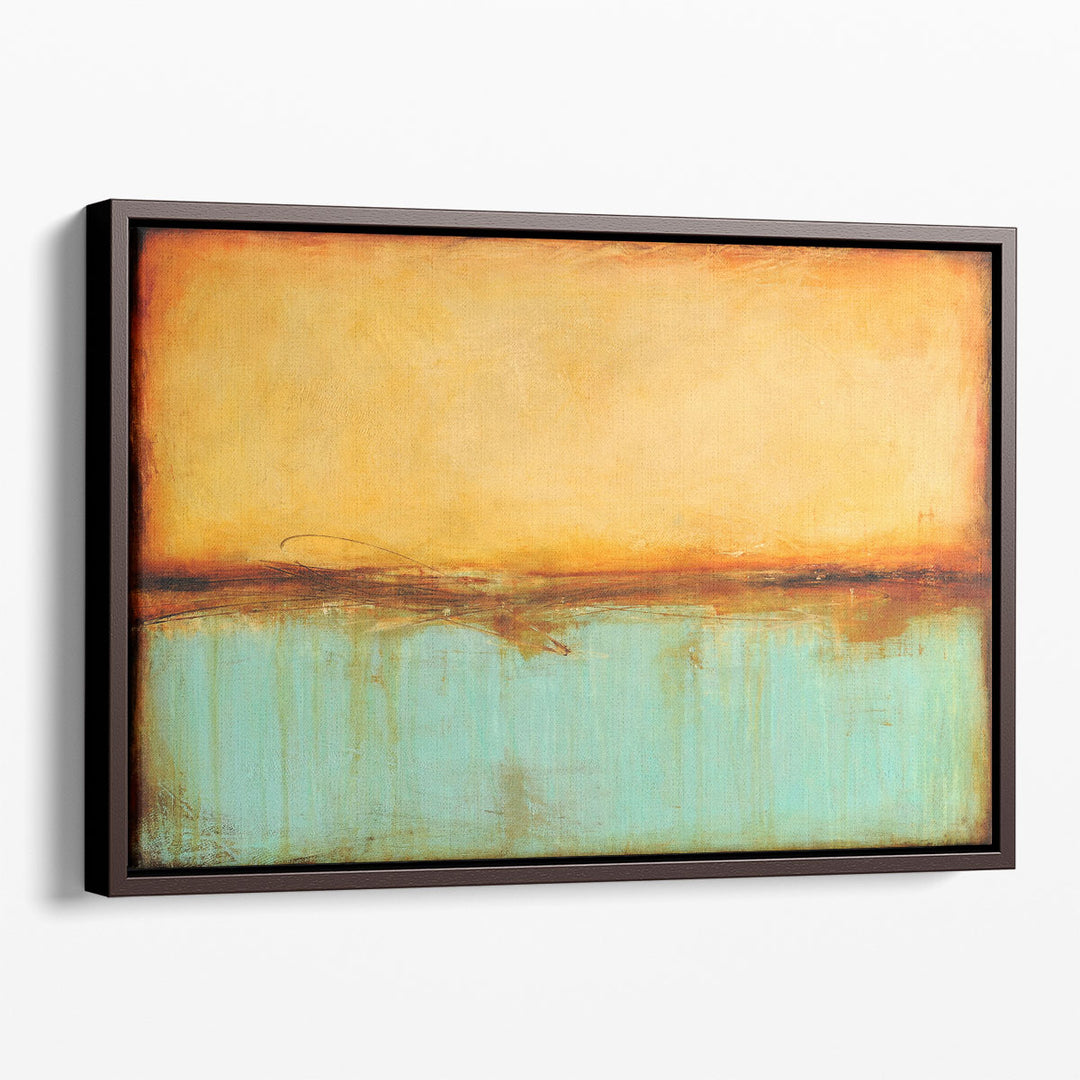 Minimalist canvas art – modern brushwork detail