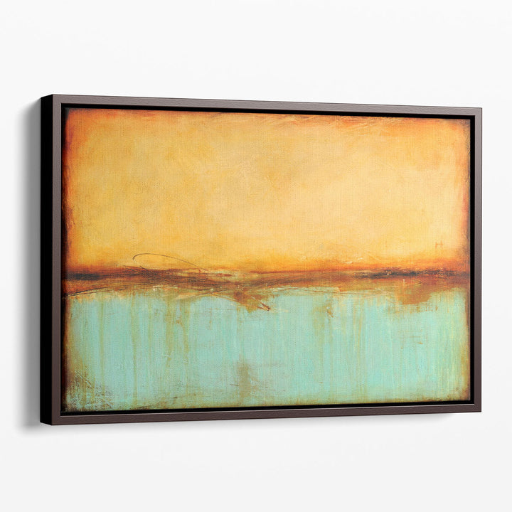 Minimalist canvas art – modern brushwork detail