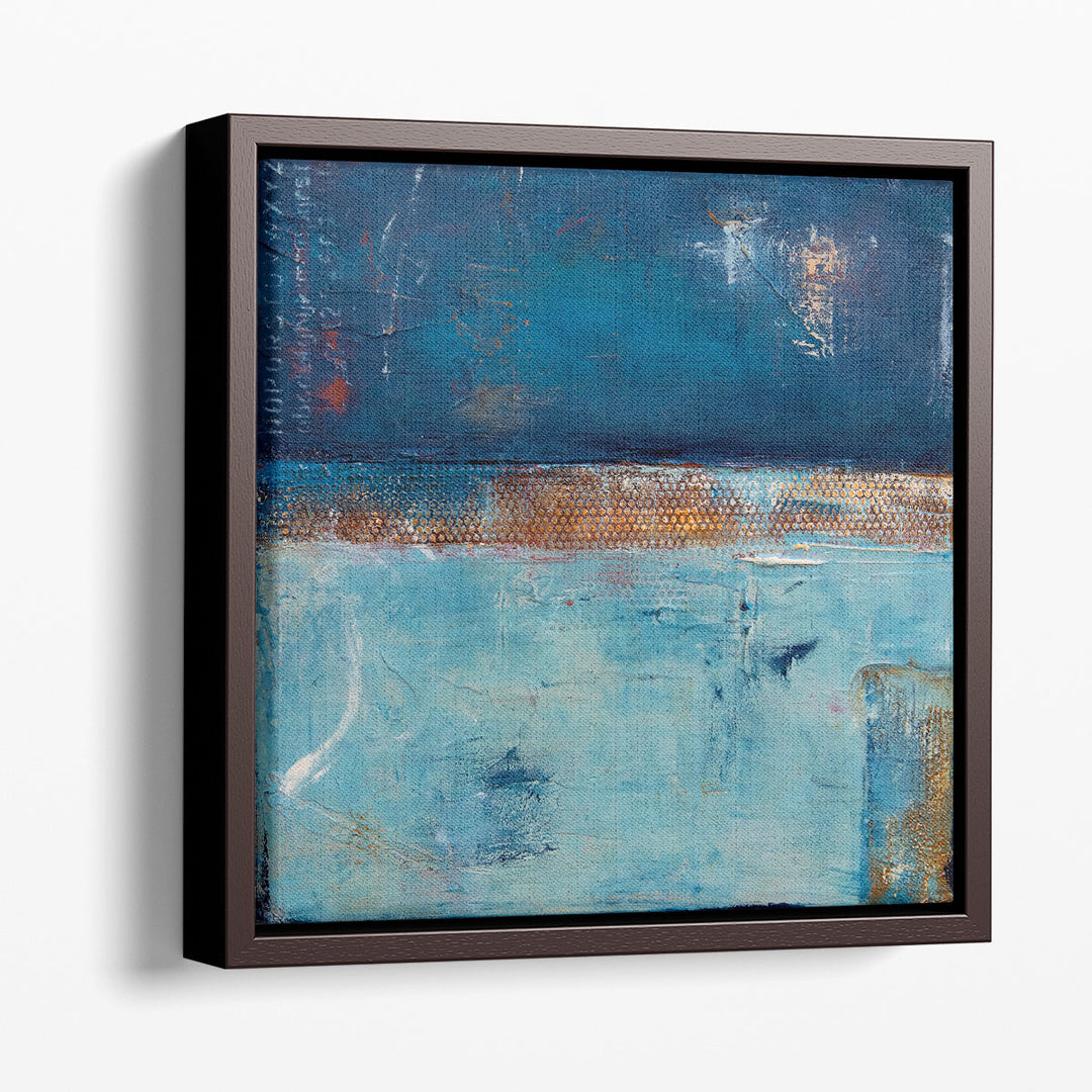 Minimalist prints featuring deep blue motion
