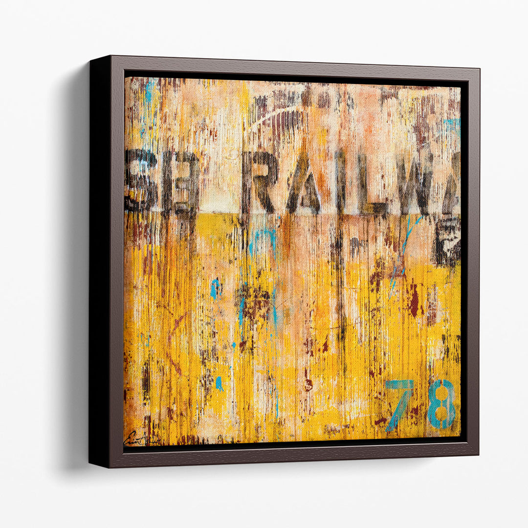 Typography Wall Art – expressive lettering on vibrant background