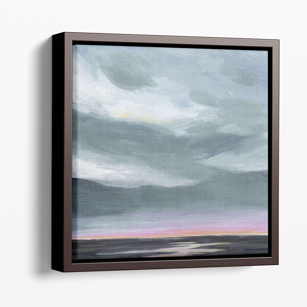 Framed Abstract Art – neutral brushwork with minimalist style