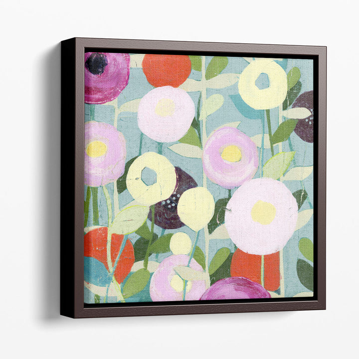 Bedroom wall decor with soft flower tones