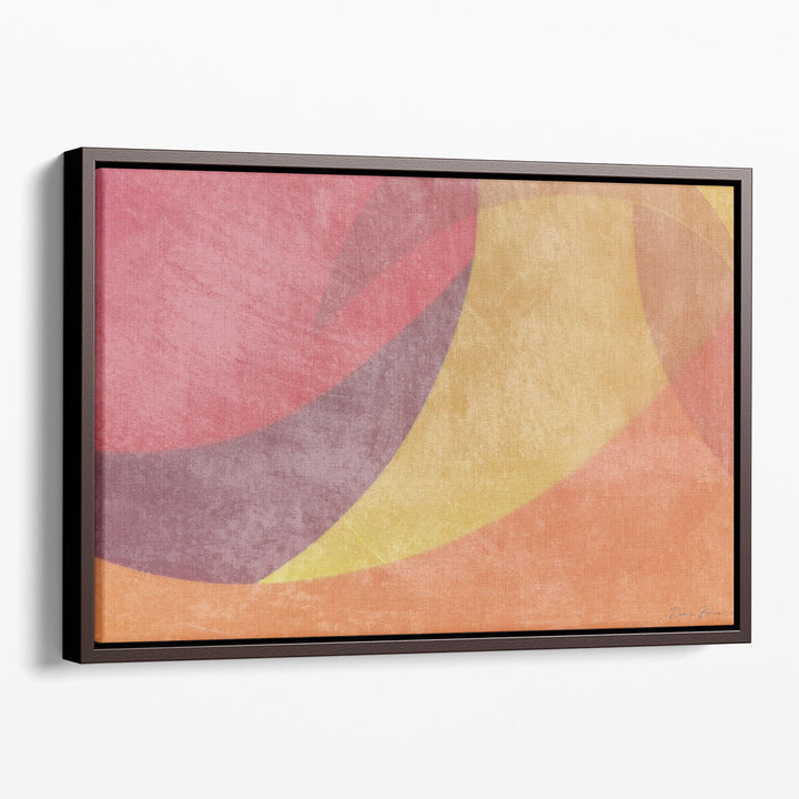 Minimalist framed orange canvas