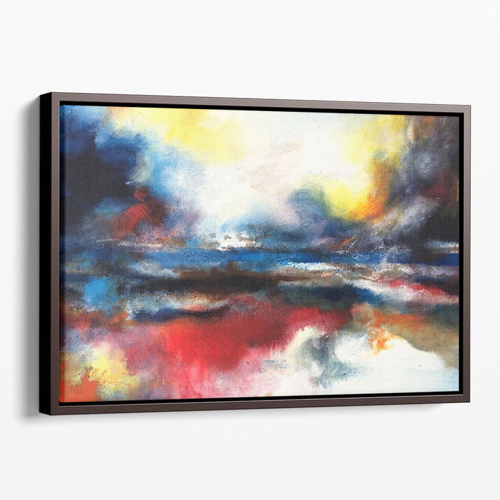 Hallway art prints with vibrant colors