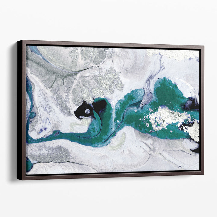 Abstract Canvas Wall Art fluid brushstroke design