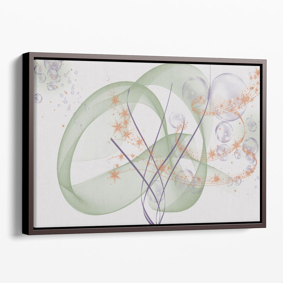 sage green wall art forest design