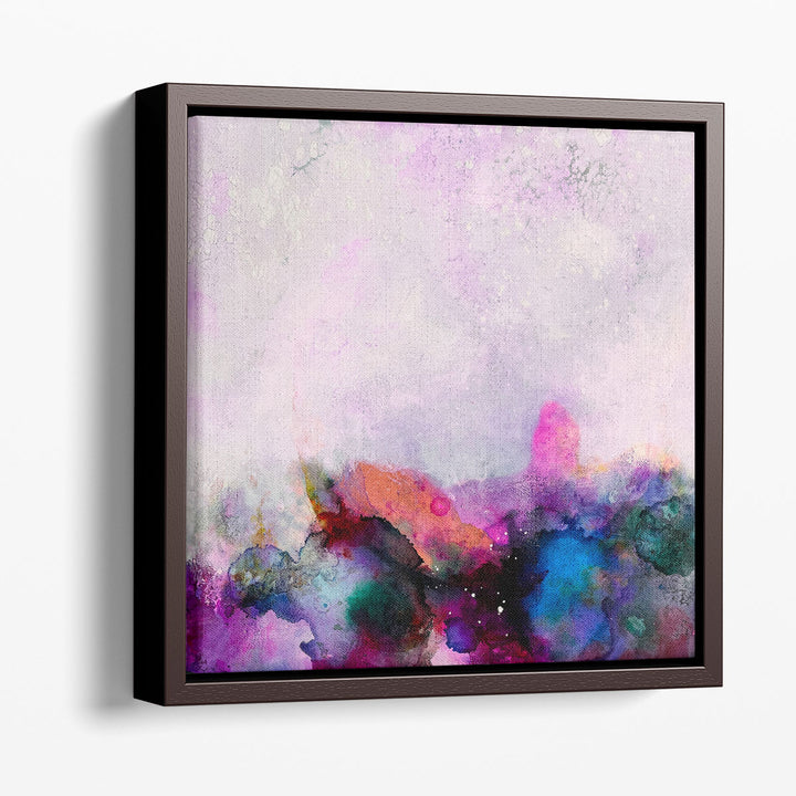Watercolor Abstract Canvas Art soft purple wash