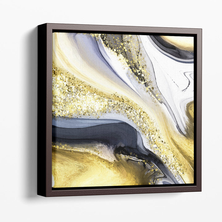 glitter canvas art – metallic shimmer detail