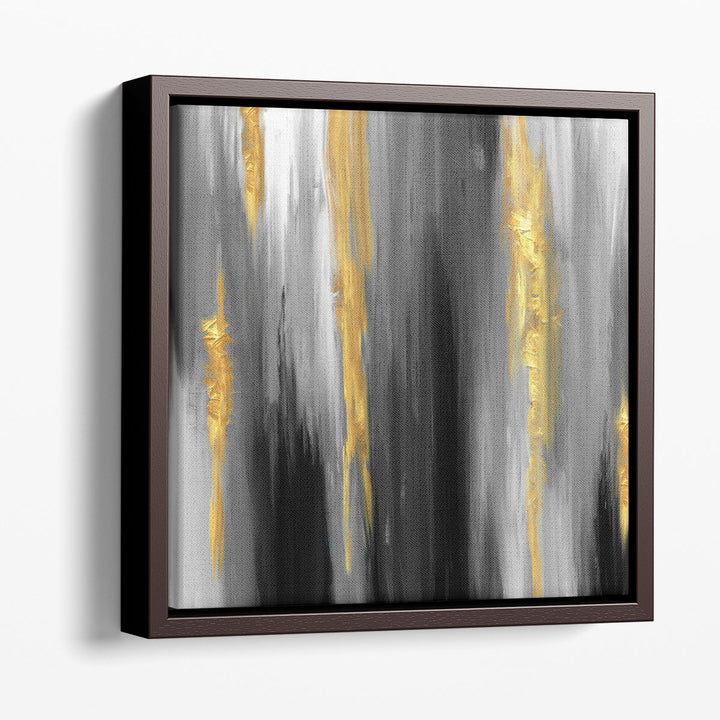 contemporary art prints – gray and yellow accents