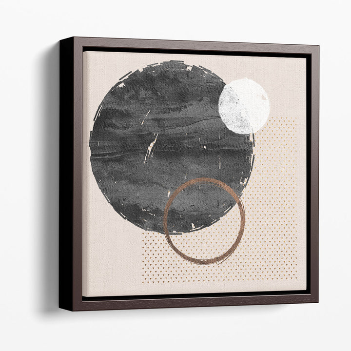 Geometric Canvas Art sharp black grid design