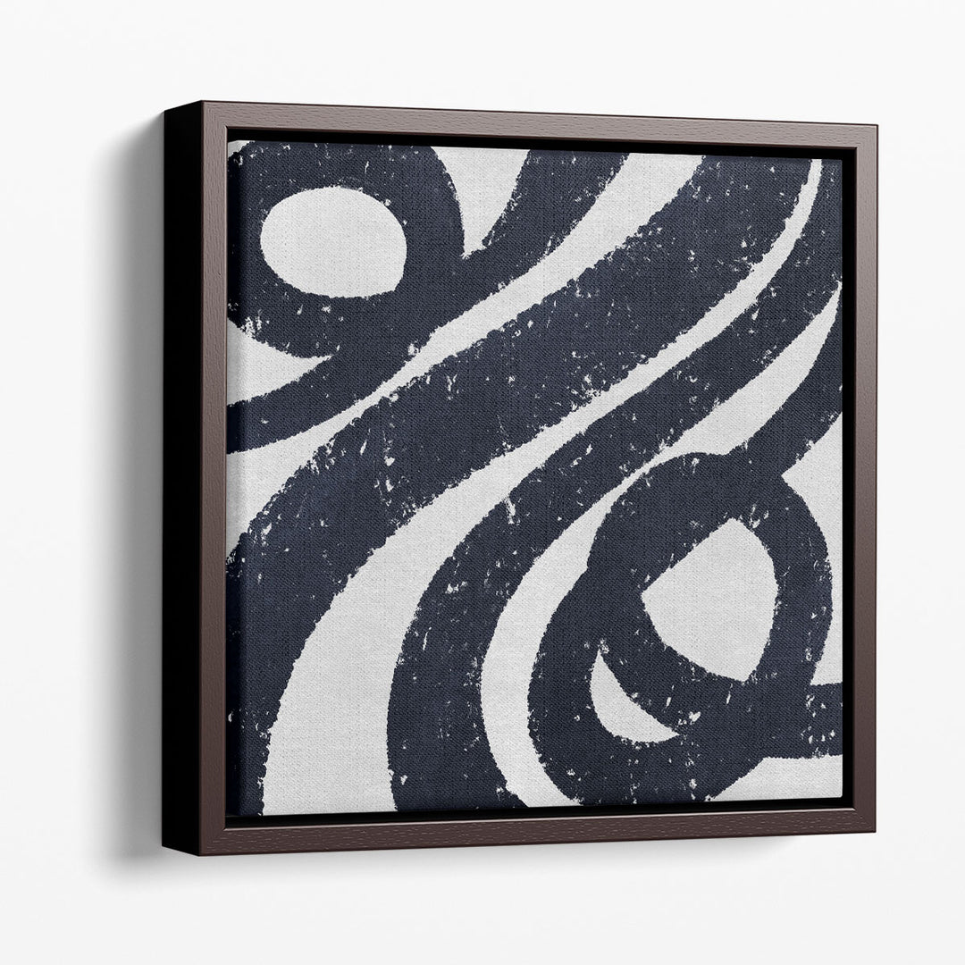 Framed Abstract Wall Art bold linear contrast