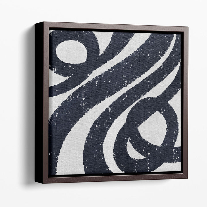 Framed Abstract Wall Art bold linear contrast