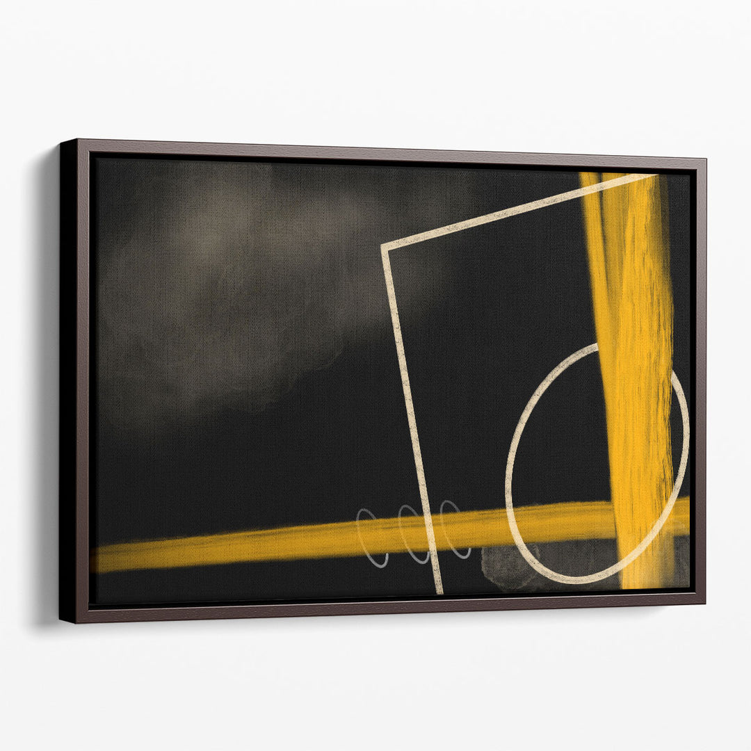 Abstract artwork fluid curving gold pattern