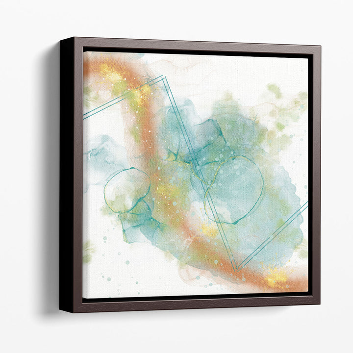 orange watercolor paint splash