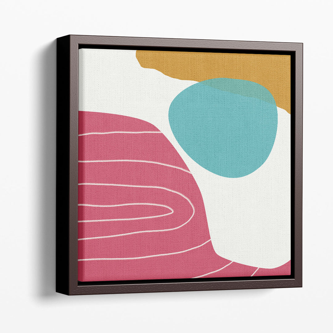Minimalist prints in pink and blue