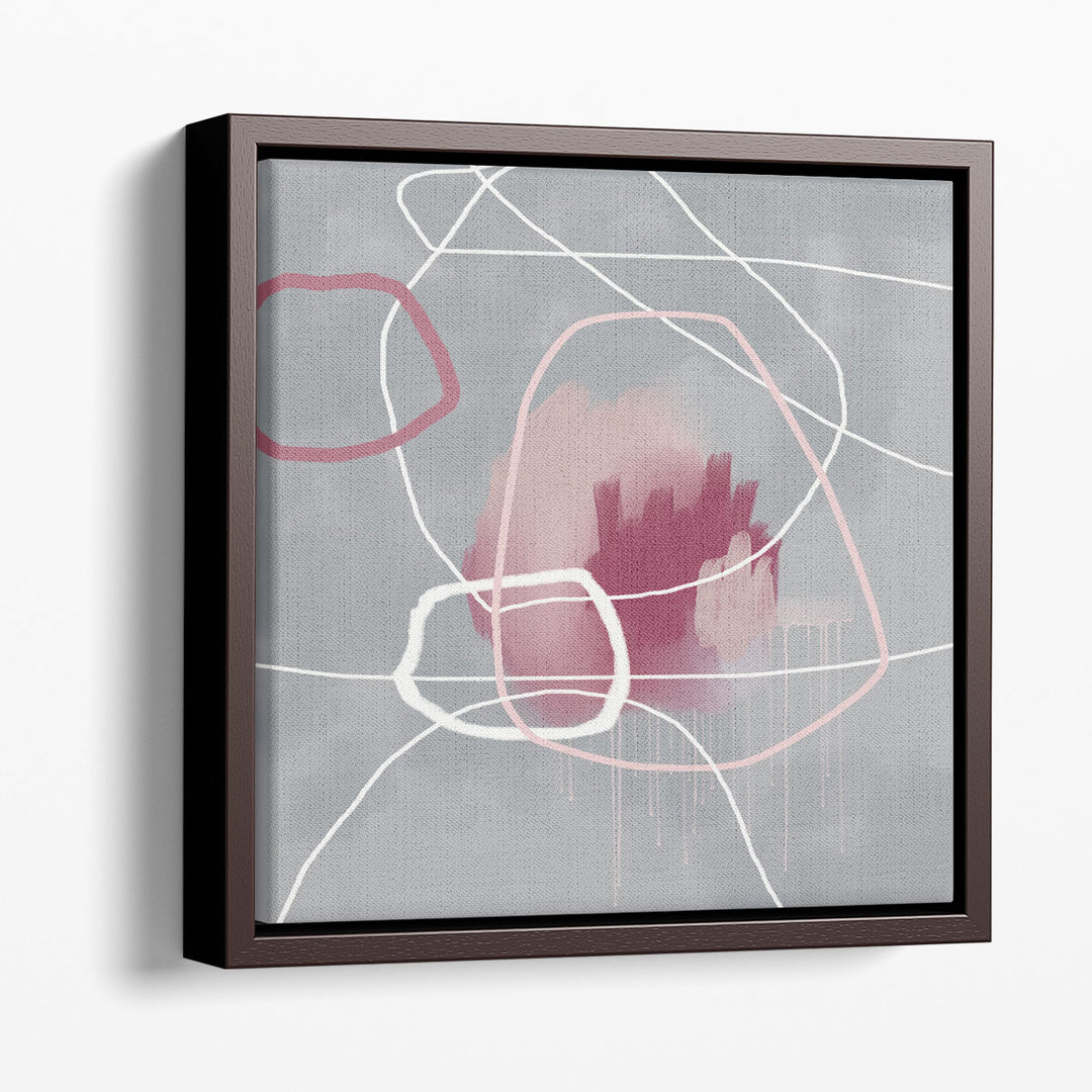 Line prints with white and pink details