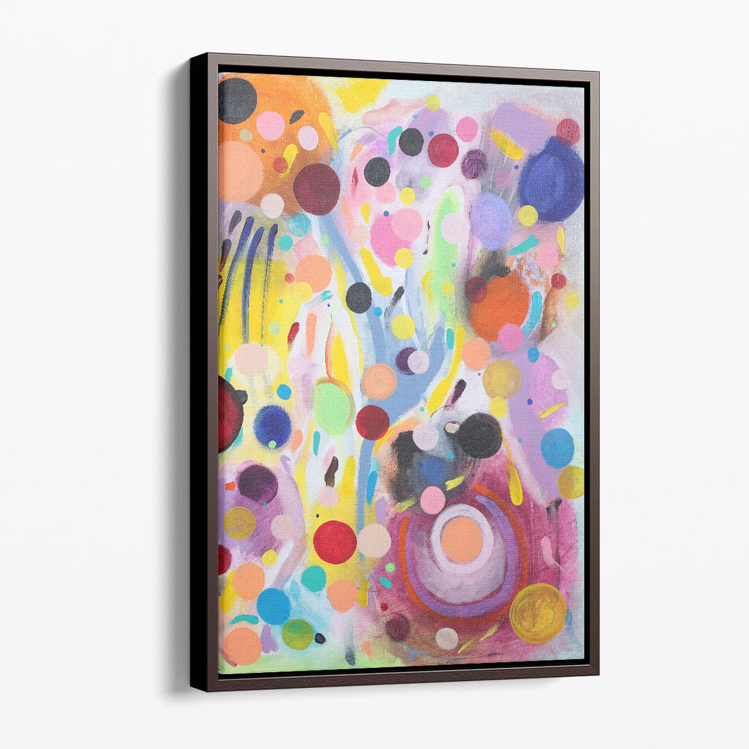 Abstract Canvas Wall Art fluid abstract shapes