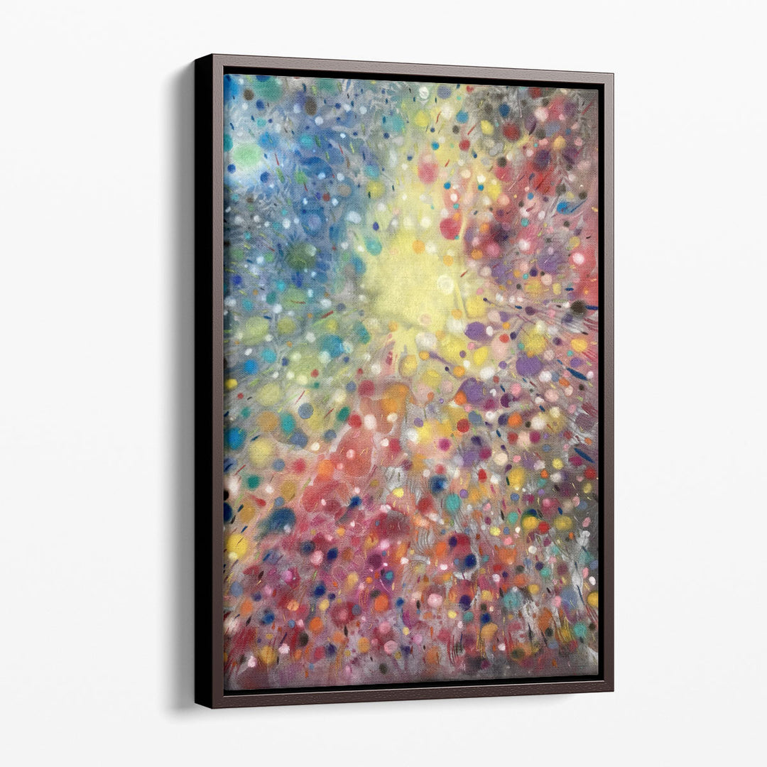 Abstract watercolor canvas bedroom décor