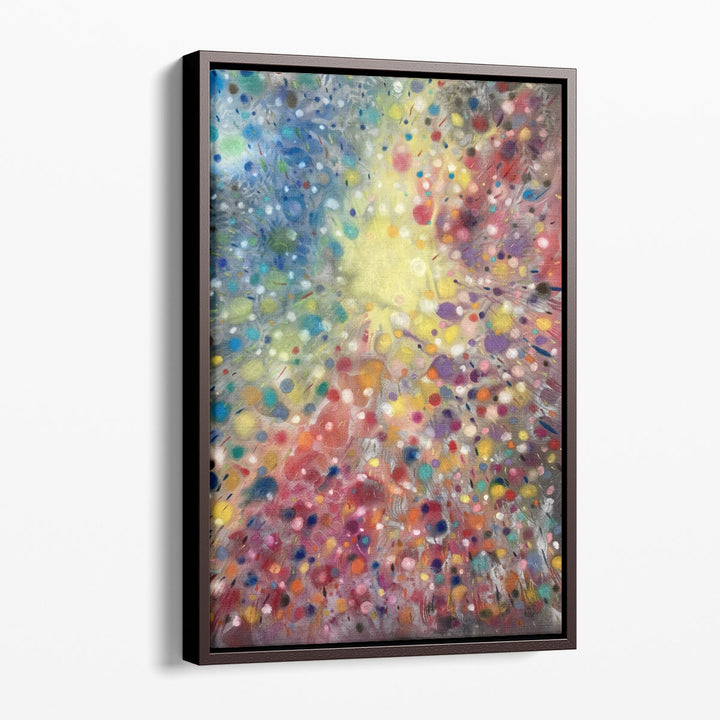 Abstract watercolor canvas bedroom décor