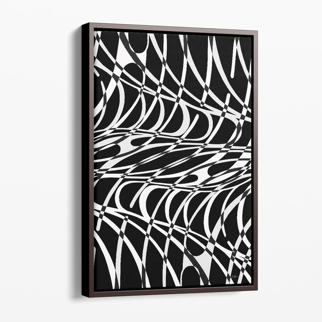Abstract textured canvas art layered patterns