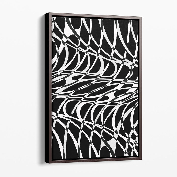 Abstract textured canvas art layered patterns