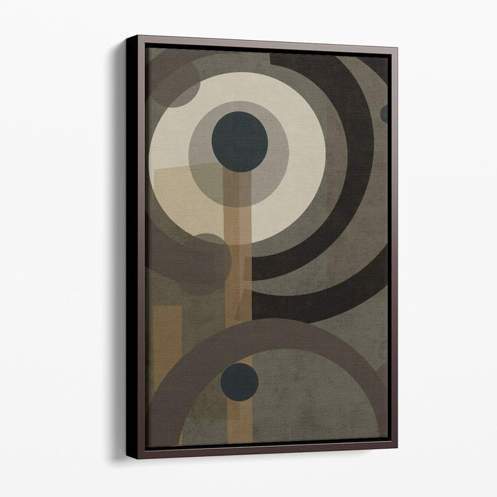 neutral art prints – overlapping circles design