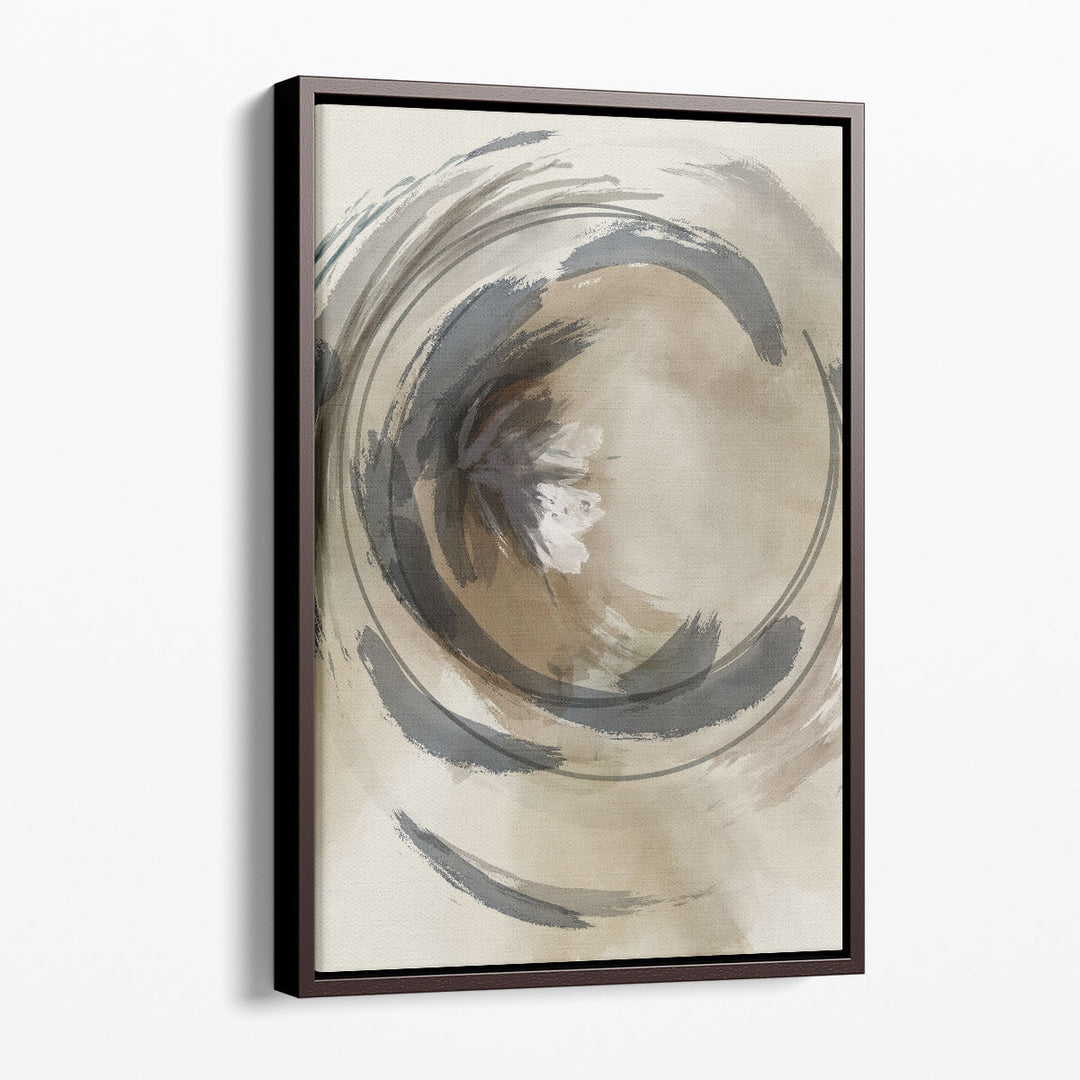 Neutral Framed Watercolor Art subtle farmhouse texture