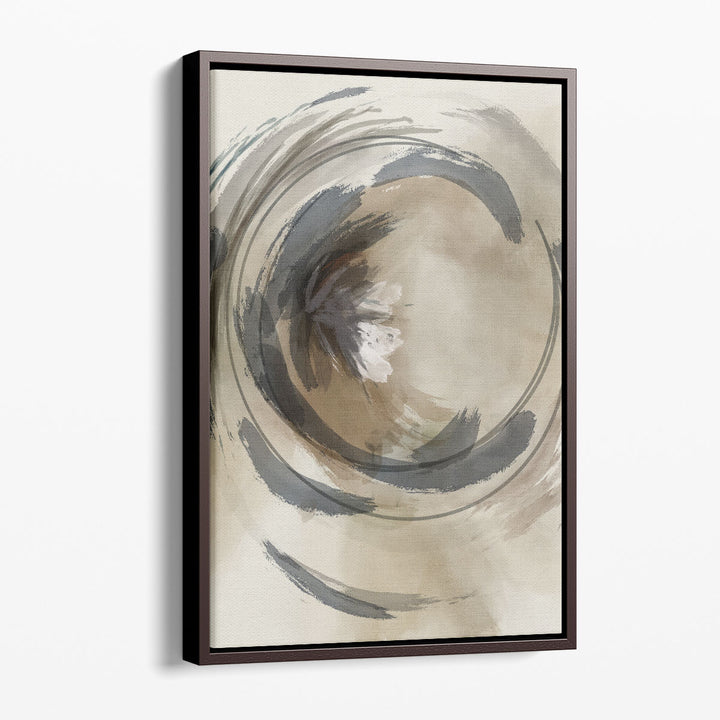 Neutral Framed Watercolor Art subtle farmhouse texture