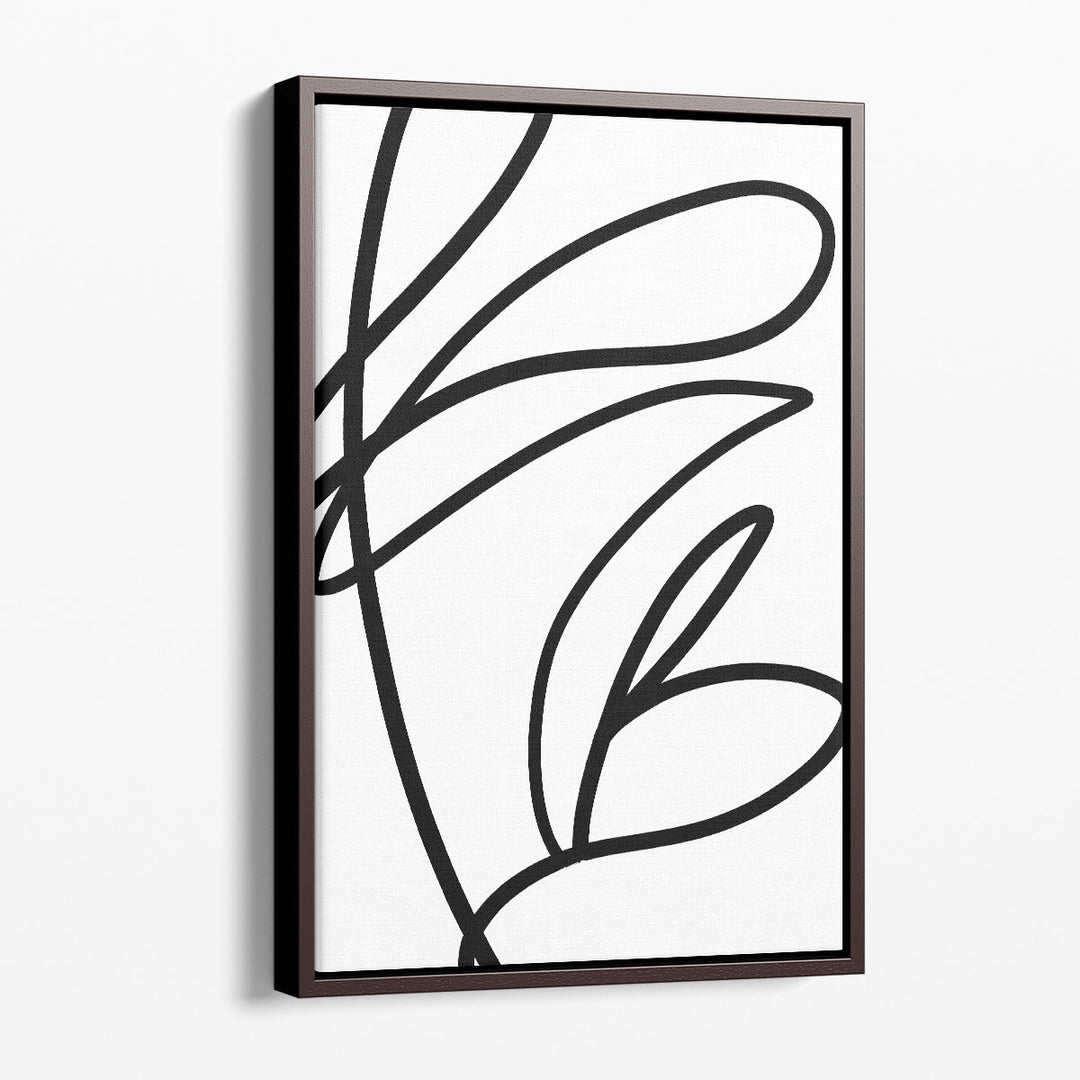 Minimalist Line Wall Art simple curving strokes
