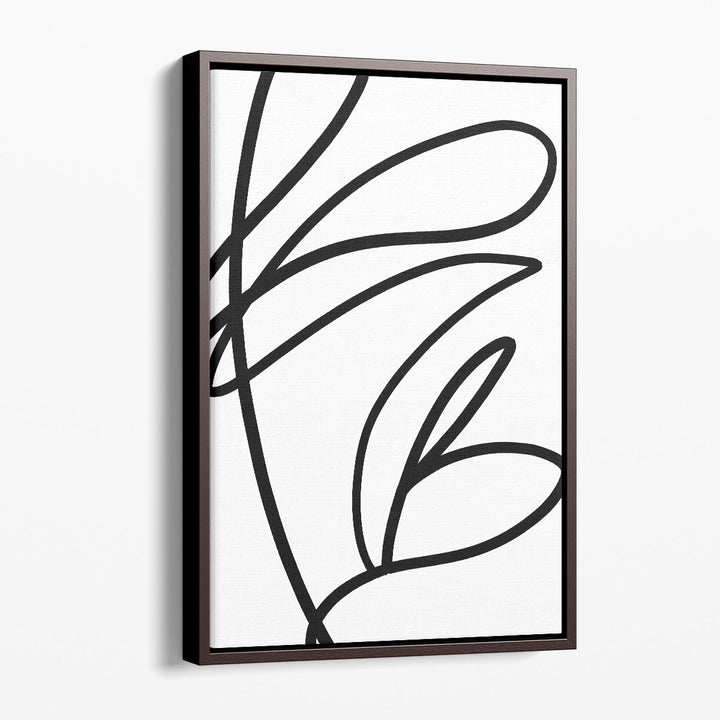 Minimalist Line Wall Art simple curving strokes