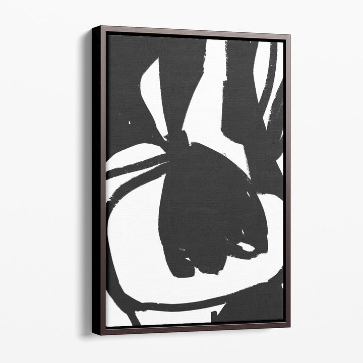 Hallway prints with minimalist contrast