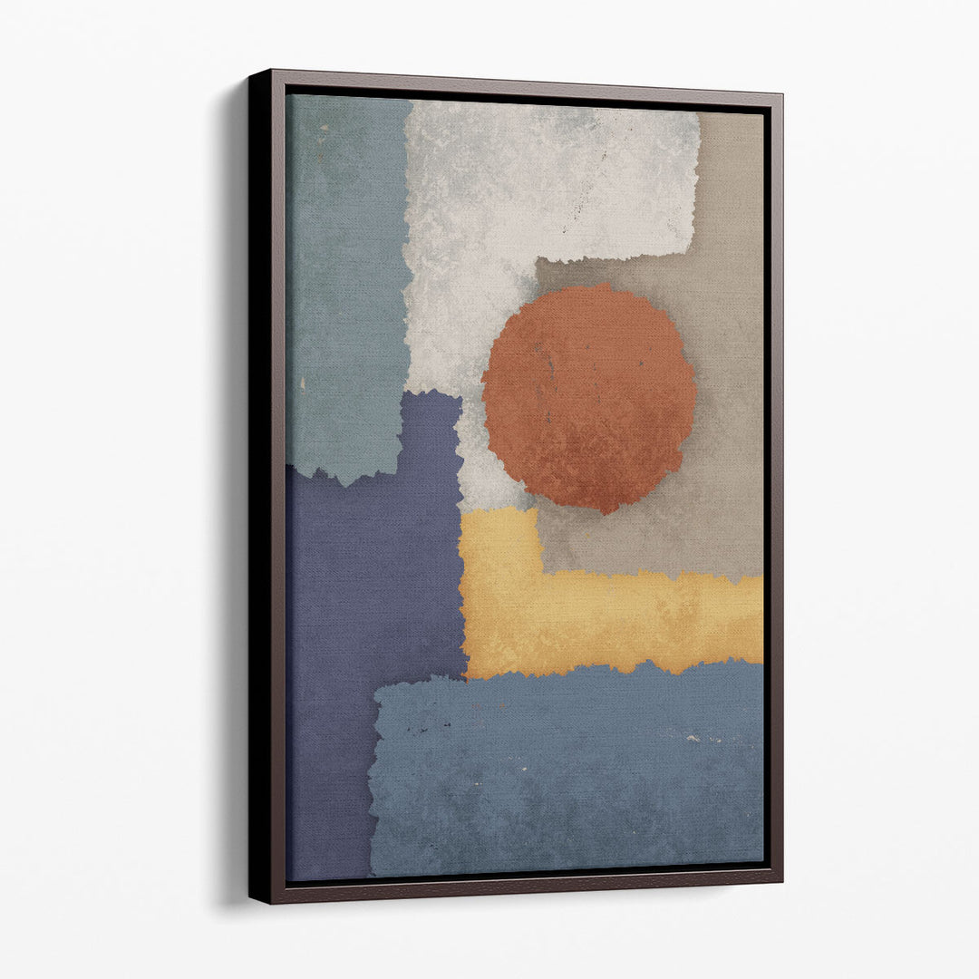 indigo abstract canvas rich brushstroke texture