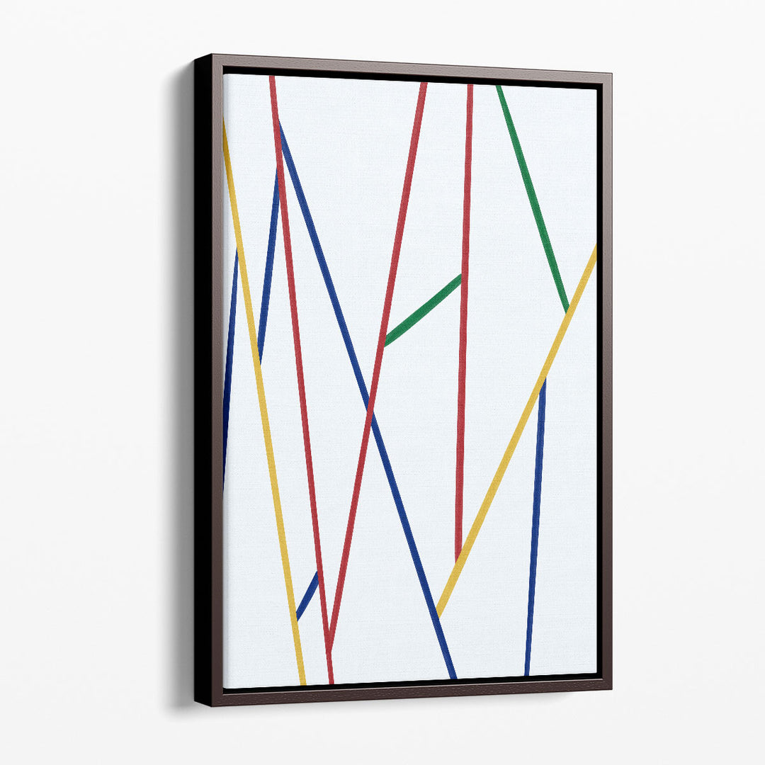 Geometric abstract artwork crisp shapes