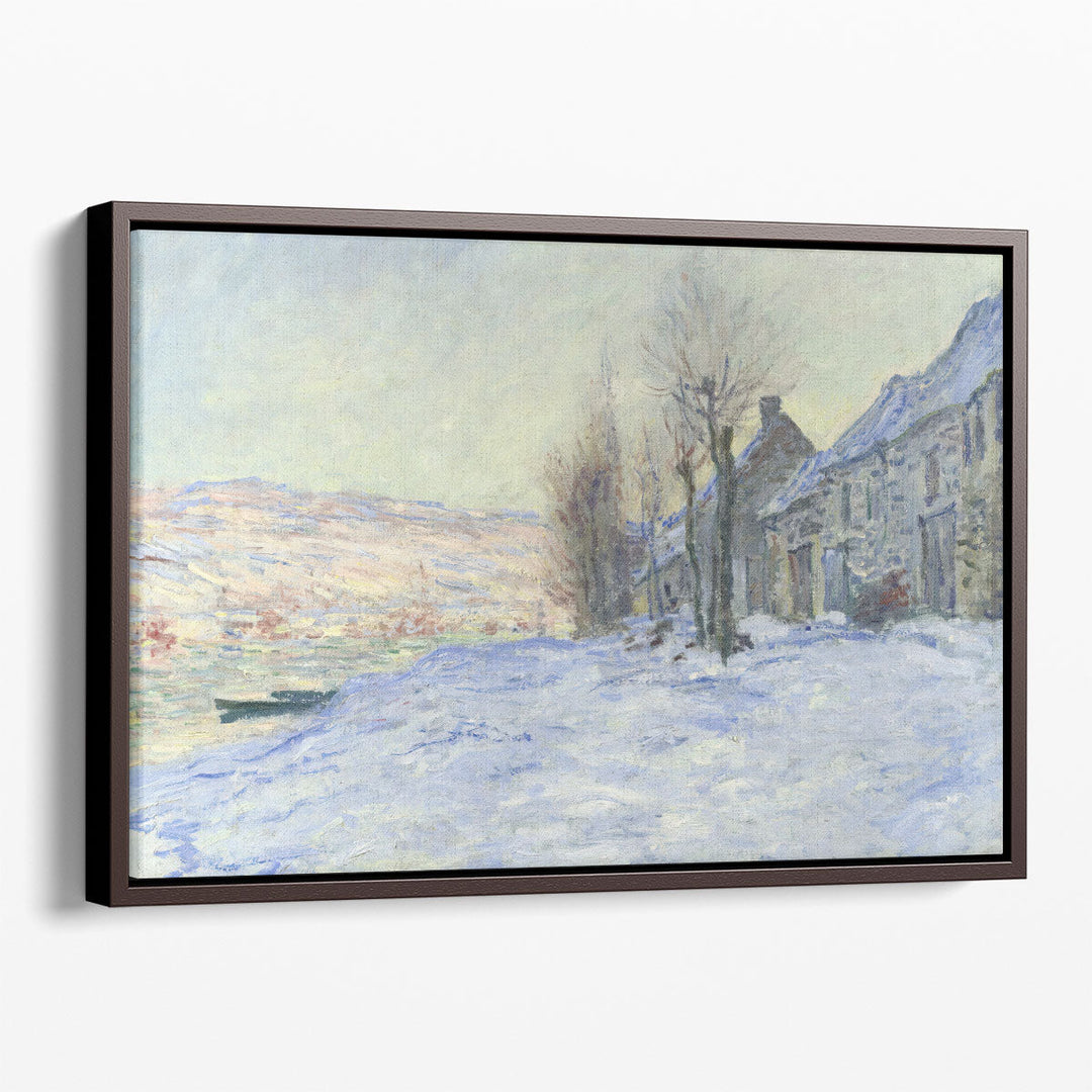 Lavacourt Under Snow - Canvas Print Wall Art