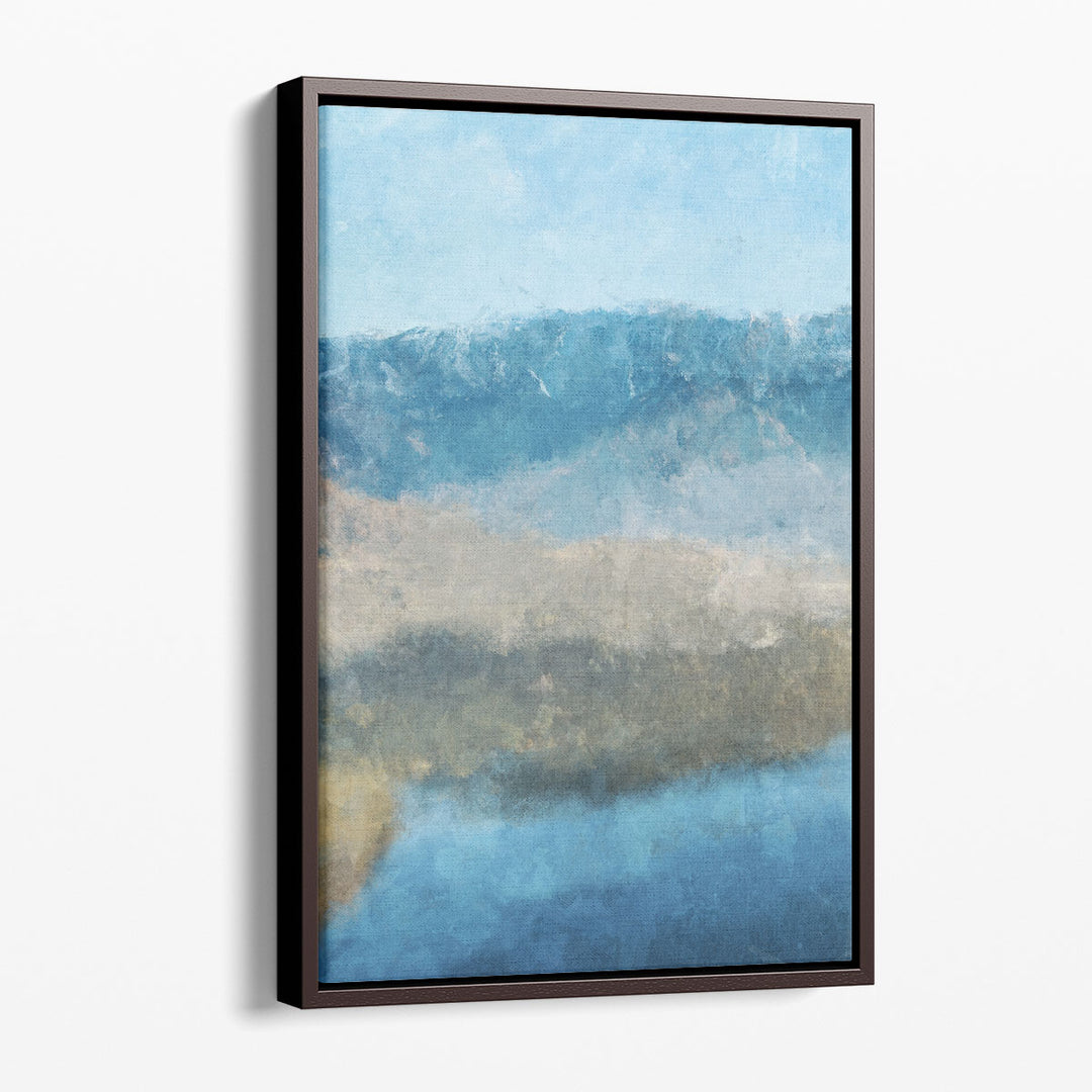 landscape wall art – soft horizon waves