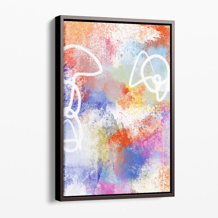 Abstract Canvas Wall Art layered texture design