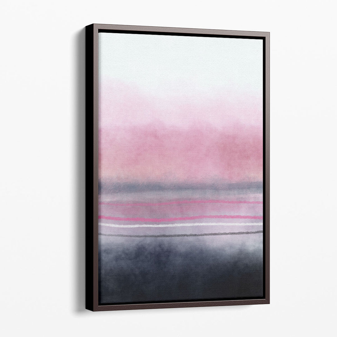 minimalist art prints – simple pink and black composition