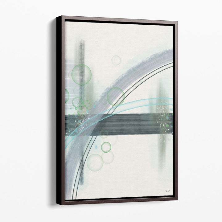 Neutral Geometric Canvas Art clean line blocks
