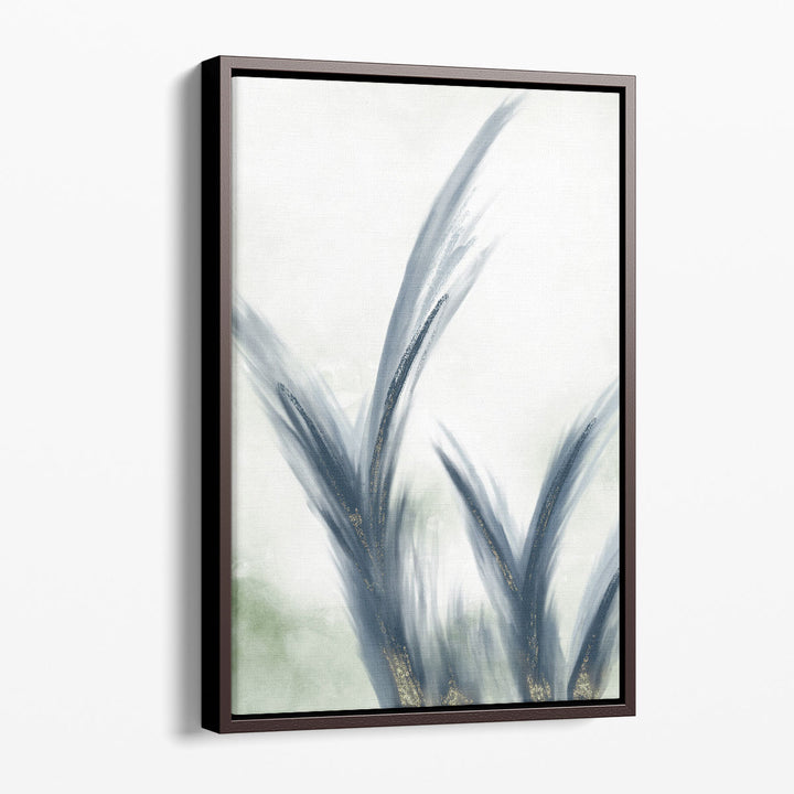 Floral Canvas Wall Art delicate grass motif