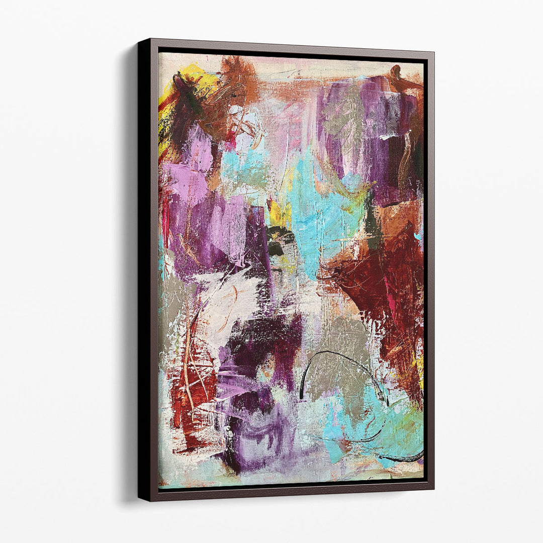 abstract canvas wall art vibrant hues