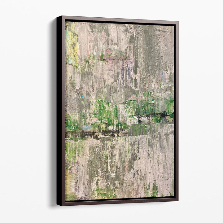 gray canvas wall art serene geometric print