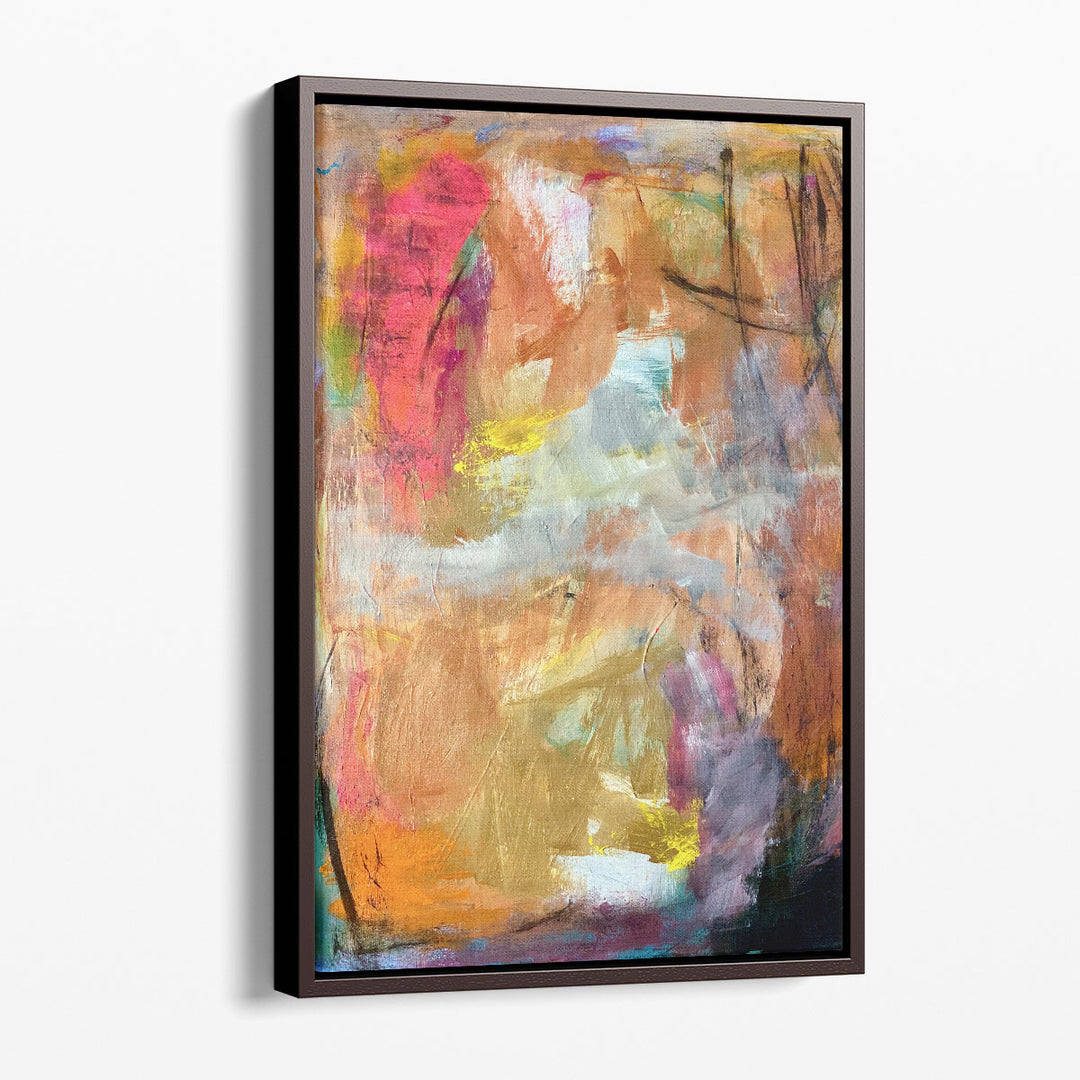 colorful artwork vibrant brushstroke canvas