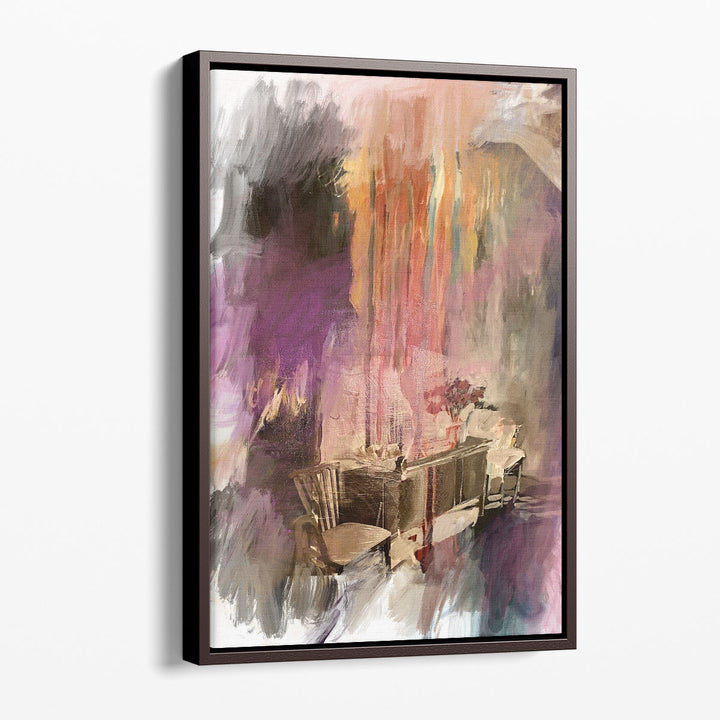 abstract wall art fluid geometric shapes