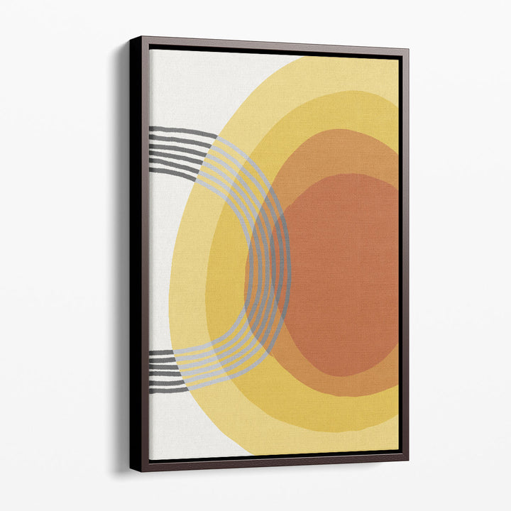 Geometric wall art – interlocking orange circles