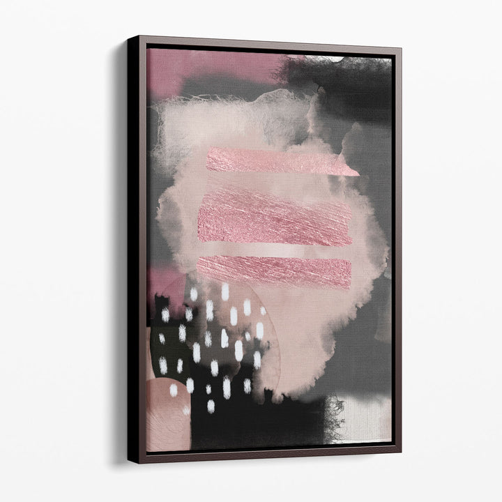 Pink Abstract Art Prints vibrant brushstroke pattern
